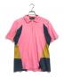 COMME des GARCONS HOMME PLUS EVER GREEN（コムデギャルソンオムプリュス エバーグリーン）の古着「00'sジップアップポロシャツ」｜ピンク