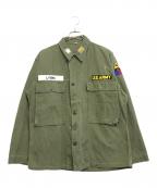 VINTAGE MILITARYヴィンテージ ミリタリー）の古着「US ARMY M-43 HBTジャケット」｜カーキ