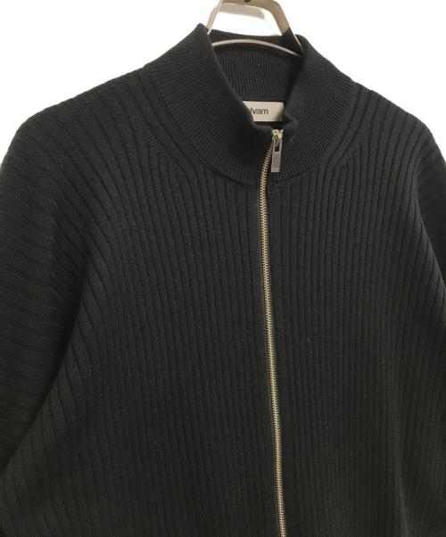 sulvam（サルバム）sulvam (サルバム) HIGH NECK ZIP-UP KNIT ブラック サイズ:Sの古着・服飾アイテム
