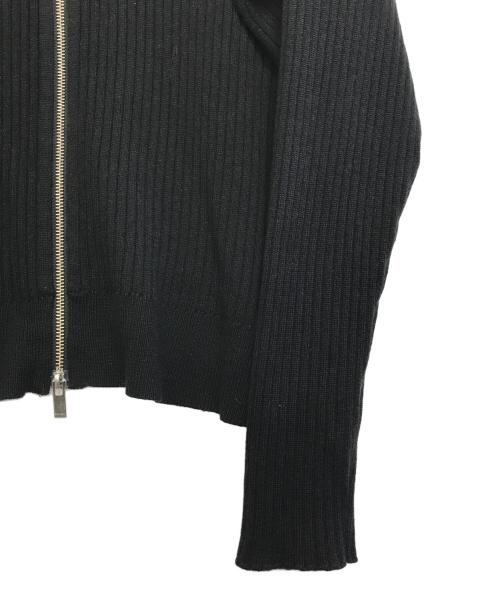 sulvam（サルバム）sulvam (サルバム) HIGH NECK ZIP-UP KNIT ブラック サイズ:Sの古着・服飾アイテム