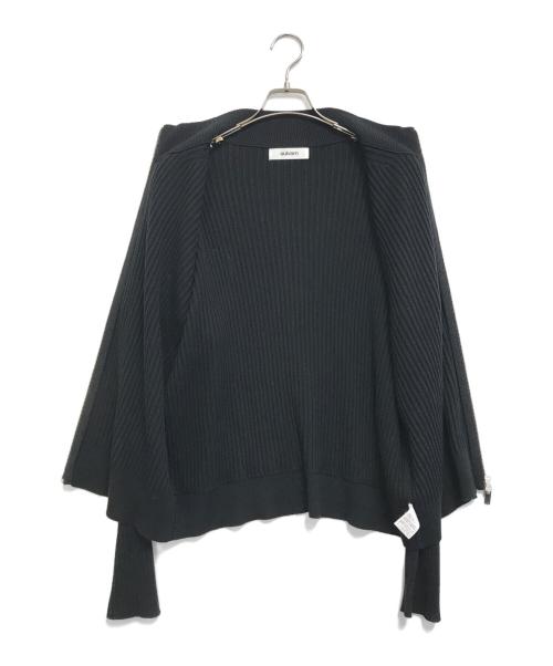 sulvam（サルバム）sulvam (サルバム) HIGH NECK ZIP-UP KNIT ブラック サイズ:Sの古着・服飾アイテム