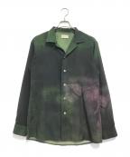 BED J.W. FORDベッドフォード）の古着「Open Collar IWAMOTO Blouse」｜カーキ