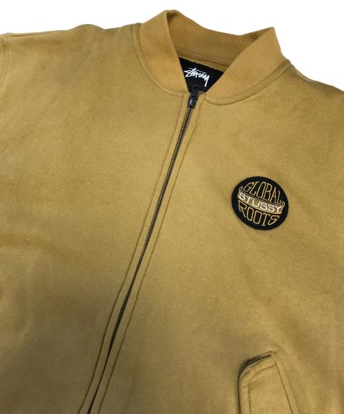 stussy（ステューシー）stussy (ステューシー) MA-1ジップアップスウェット オレンジ サイズ:Sの古着・服飾アイテム