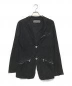 ISAMU KATAYAMA BACKLASHイサムカタヤマ・バックラッシュ）の古着「スウェ―ドテーラードジャケット」｜ブラック