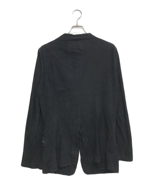 ISAMU KATAYAMA BACKLASH（イサムカタヤマ・バックラッシュ）ISAMU KATAYAMA BACKLASH (イサムカタヤマ・バックラッシュ) スウェ―ドテーラードジャケット ブラック サイズ:2の古着・服飾アイテム