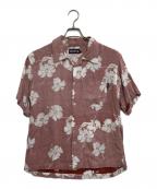 stussyステューシー）の古着「ハワイアンシャツ」｜ピンク