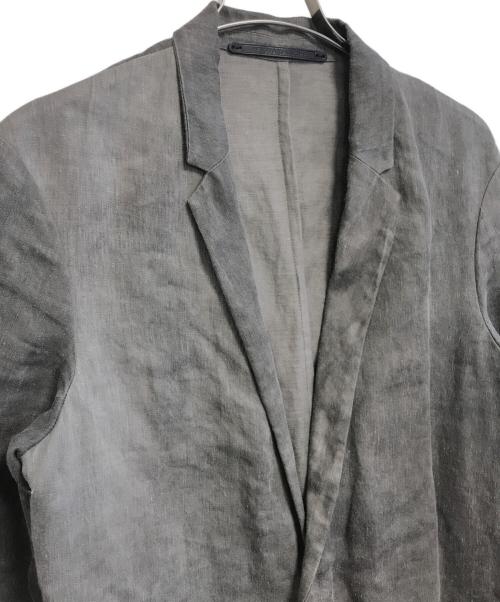 KRIS VAN ASSCHE（クリス ヴァン アッシュ）KRIS VAN ASSCHE (クリス ヴァン アッシュ) ナローラペルテーラードジャケット グレー サイズ:44の古着・服飾アイテム
