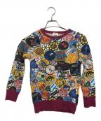 hystericsヒステリックス）の古着「総柄ニット」｜レッド