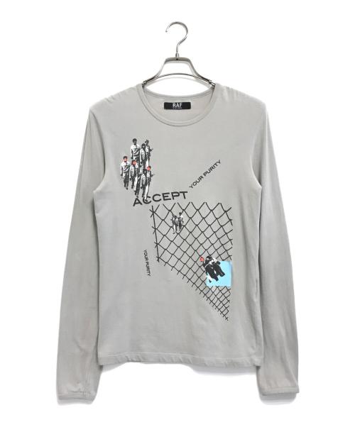 RAF BY RAF SIMONS（ラフバイ ラフシモンズ）RAF BY RAF SIMONS (ラフバイ ラフシモンズ) カットソー グレー サイズ:XSの古着・服飾アイテム
