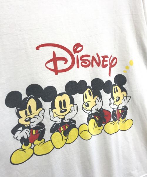 キャラクターTシャツ（キャラクターTシャツ）キャラクターTシャツ (キャラクターTシャツ) DISNEY(ディズニー) キャラクターTシャツ ホワイト サイズ:XLの古着・服飾アイテム
