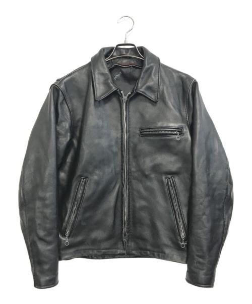 Schott（ショット）Schott (ショット) シングルライダースジャケット ブラック サイズ:36の古着・服飾アイテム