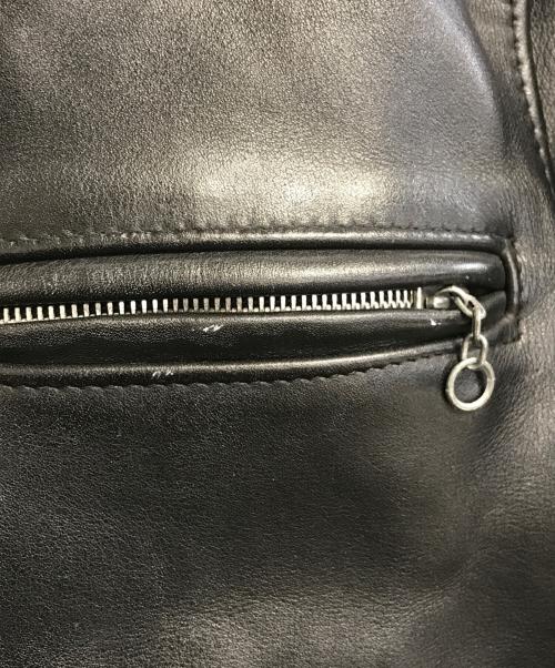 Schott（ショット）Schott (ショット) シングルライダースジャケット ブラック サイズ:36の古着・服飾アイテム