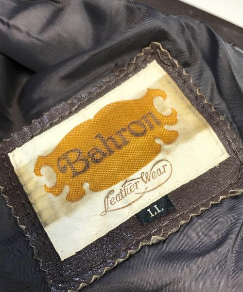 bahron（バーホン）bahron (バーホン) レザージャケット ブラウン サイズ:LLの古着・服飾アイテム