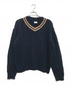 URUウル）の古着「チルデンニット」｜ネイビー