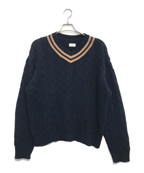 URU（ウル）URU (ウル) チルデンニット ネイビー サイズ:Fの古着・服飾アイテム