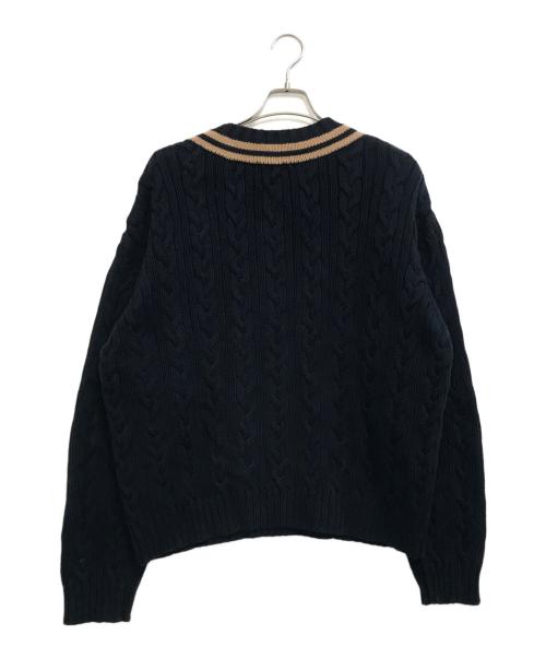 URU（ウル）URU (ウル) チルデンニット ネイビー サイズ:Fの古着・服飾アイテム