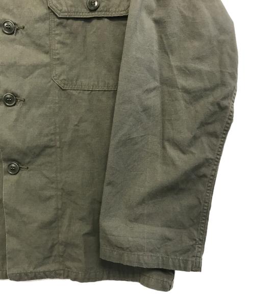 JOHN GLUCKOW by WAREHOUSE（ジョングラッコーバイウェアハウス）John Gluckow by WAREHOUSE (ジョングラッコーバイウェアハウス) 1960s PX Poplin Shirt WAPPEN オリーブ サイズ:38の古着・服飾アイテム