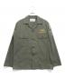 John Gluckow by WAREHOUSE（ジョングラッコーバイウェアハウス）の古着「1960s PX Poplin Shirt WAPPEN」｜オリーブ