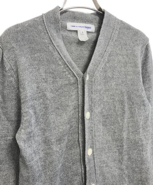 COMME des GARCONS SHIRT（コムデギャルソンシャツ）COMME des GARCONS SHIRT (コムデギャルソンシャツ) リネンカーディガン グレー サイズ:XSの古着・服飾アイテム