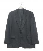 COMME des GARCONS HOMMEコムデギャルソン オム）の古着「2Ｂウール-ギャバテーラードジャケット」｜ブラック