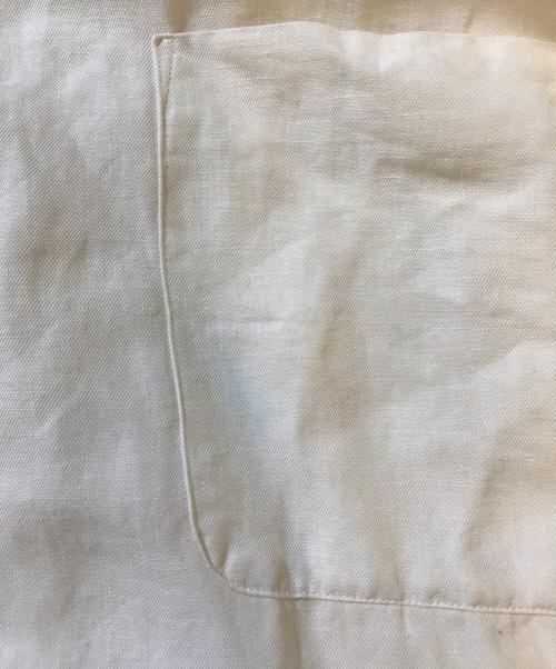 POLO RALPH LAUREN（ポロ・ラルフローレン）POLO RALPH LAUREN (ポロ・ラルフローレン) オープンカラーリネンシャツ ホワイト サイズ:XXLの古着・服飾アイテム