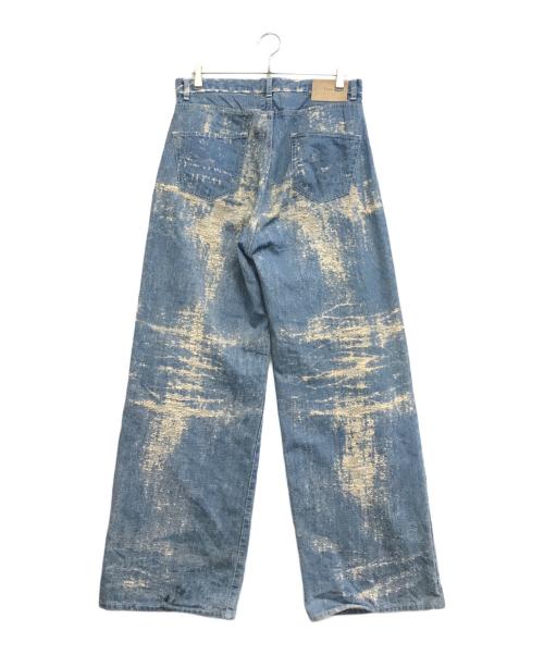 TAAKK（ターク）TAAKK (ターク) DENIM WIDE PANTS インディゴ サイズ:3の古着・服飾アイテム