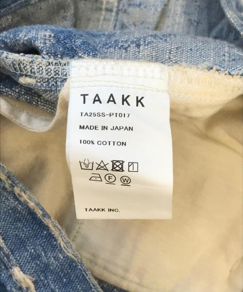 TAAKK（ターク）TAAKK (ターク) DENIM WIDE PANTS インディゴ サイズ:3の古着・服飾アイテム
