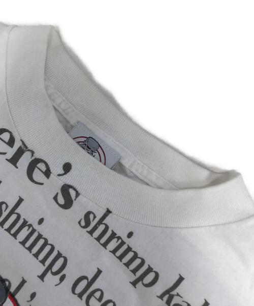 BUBBA GUMP（ババ ガンプ）BUBBA GUMP (ババ ガンプ) 総柄ｔシャツ ホワイト サイズ:XXLの古着・服飾アイテム