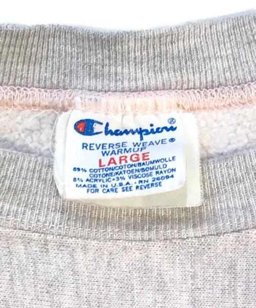 Champion（チャンピオン）Champion (チャンピオン) リバースウィーブスウェット グレー サイズ:LARGEの古着・服飾アイテム