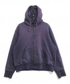 CAMBERキャンバー）の古着「裏サーマルジップパーカー」｜ネイビー