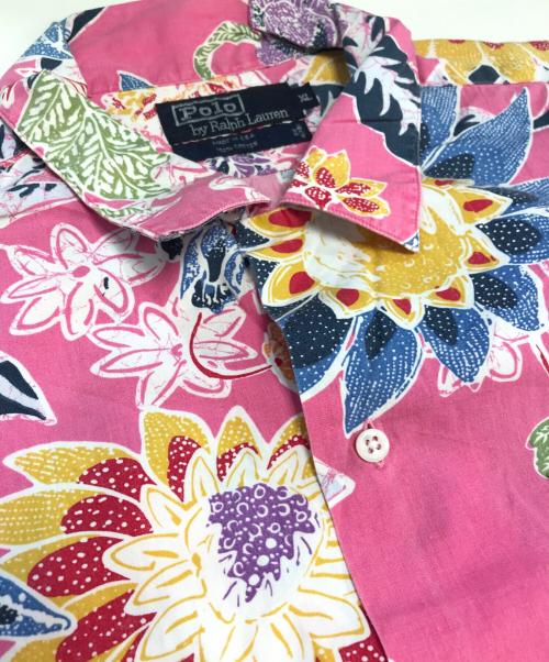 POLO RALPH LAUREN（ポロ・ラルフローレン）POLO RALPH LAUREN (ポロ・ラルフローレン) アロハシャツ レッド サイズ:XLの古着・服飾アイテム