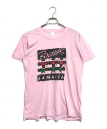 ムービーTシャツ（ムービーTシャツ）の古着「80s ROCKERS(ロッカーズ) Tシャツ」｜ピンク