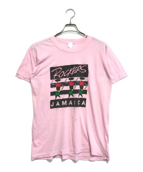 ムービーTシャツ（ムービーTシャツ）ムービーTシャツ (ムービーTシャツ) 80s ROCKERS(ロッカーズ) Tシャツ ピンク サイズ:Lの古着・服飾アイテム