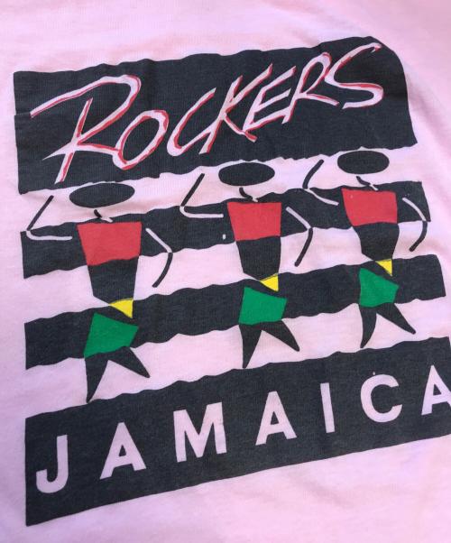 ムービーTシャツ（ムービーTシャツ）ムービーTシャツ (ムービーTシャツ) 80s ROCKERS(ロッカーズ) Tシャツ ピンク サイズ:Lの古着・服飾アイテム
