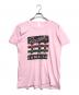 ムービーTシャツ（ムービーTシャツ）の古着「80s ROCKERS(ロッカーズ) Tシャツ」｜ピンク
