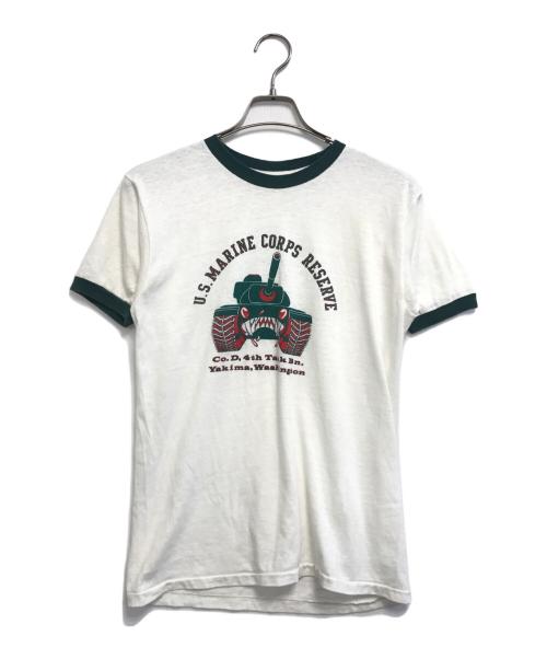VINTAGE（ヴィンテージ）VINTAGE (ヴィンテージ) リンガーｔシャツ ホワイト サイズ:表記なしの古着・服飾アイテム