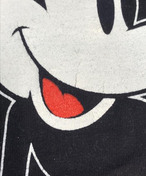 キャラクターTシャツ（キャラクターTシャツ）キャラクターTシャツ (キャラクターTシャツ) 80s MICKEY(ミッキー) キャラクターTシャツ ブラック サイズ:XLの古着・服飾アイテム