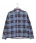 FIVE BROTHER（ファイブブラザー）の古着「プリントネルシャツ」｜ブルー