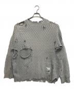 Maison MIHARA YASUHIROメゾン ミハラ ヤスヒロ）の古着「ダメージコットンニット」｜グレー