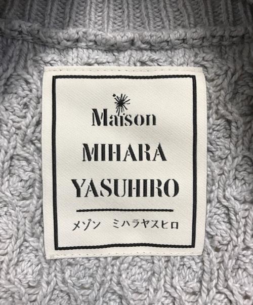 Maison MIHARA YASUHIRO（メゾン ミハラ ヤスヒロ）Maison MIHARA YASUHIRO (メゾン ミハラ ヤスヒロ) ダメージコットンニット グレー サイズ:Fの古着・服飾アイテム