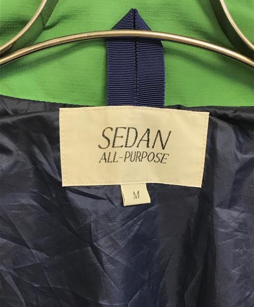 SEDAN ALL-PURPOSE（セダンオールパーパス）SEDAN ALL-PURPOSE (セダンオールパーパス) Full Zip Packable Vest グリーン サイズ:Mの古着・服飾アイテム