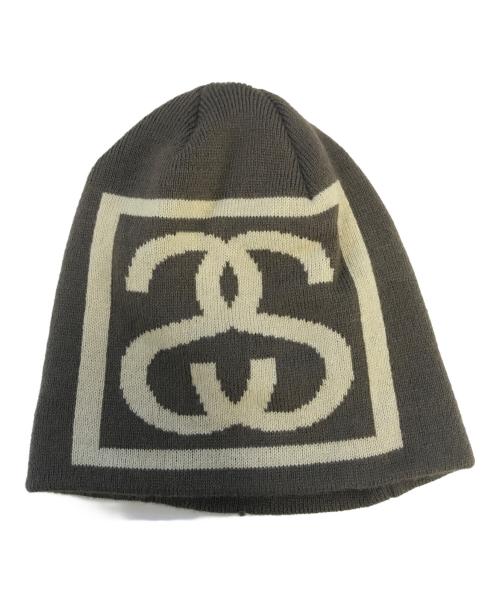stussy（ステューシー）stussy (ステューシー) ニット帽 ブラウン サイズ:表記なしの古着・服飾アイテム
