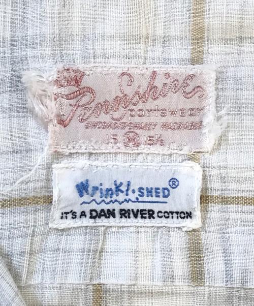 VINTAGE（ヴィンテージ）VINTAGE (ヴィンテージ) 半袖シャツ ベージュ サイズ:Mの古着・服飾アイテム