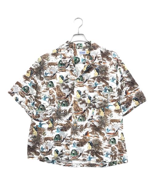 VINTAGE（ヴィンテージ）VINTAGE (ヴィンテージ) ハワイアンシャツ ブラウン サイズ:表記なしの古着・服飾アイテム