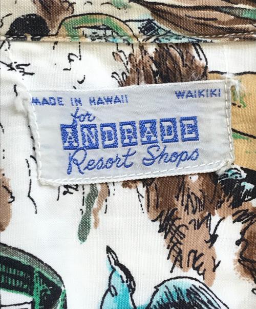 VINTAGE（ヴィンテージ）VINTAGE (ヴィンテージ) ハワイアンシャツ ブラウン サイズ:表記なしの古着・服飾アイテム