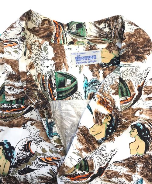 VINTAGE（ヴィンテージ）VINTAGE (ヴィンテージ) ハワイアンシャツ ブラウン サイズ:表記なしの古着・服飾アイテム