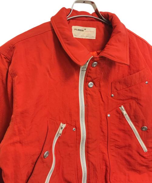 PLATEAU STUDIO（プラテウスタジオ）PLATEAU STUDIO (プラテウスタジオ) 切替ボンバージャケット オレンジ サイズ:2の古着・服飾アイテム