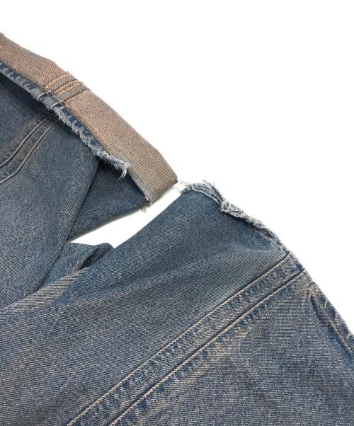 NVRFRGT（ネヴァーフォーゲット）NVRFRGT (ネヴァーフォーゲット) 3D Twisted Jeans レッド サイズ:1の古着・服飾アイテム