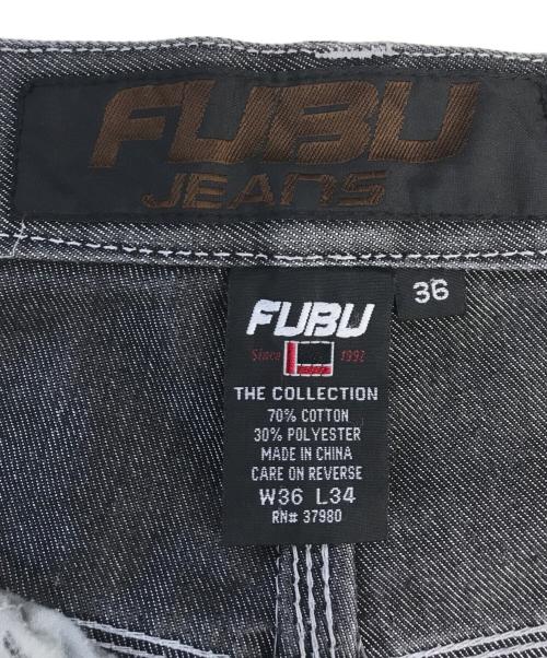 FUBU（フブ）FUBU (フブ) ペインターバギーデニムパンツ グレー サイズ:W36 L34の古着・服飾アイテム