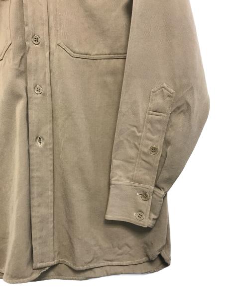 VINTAGE（ヴィンテージ）VINTAGE (ヴィンテージ) エポレット・チンスト付きオフィサーシャツ カーキ サイズ:表記なしの古着・服飾アイテム